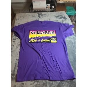 Vintage 90s Car T Shirt  Wizards Products.  NOS Mens Large  Awesome Color